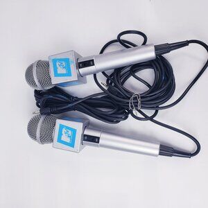 MTV branded Microphone -Wired Dynamic Karaoke System - 6.3mm 1/4" Jack Lot of 2